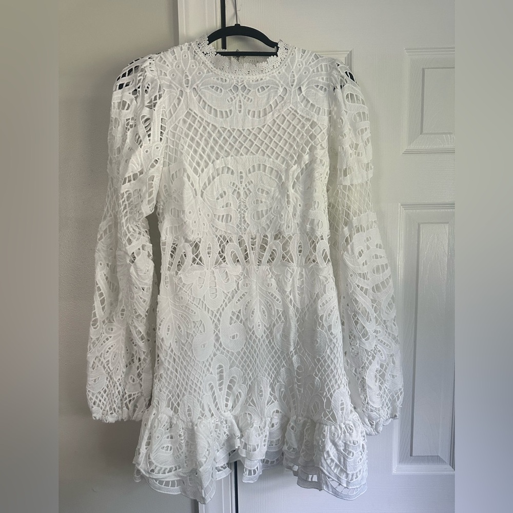 Showpo White Lace Dress